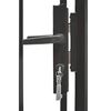 vidaXL Garden Gate Woerden Steel 1x1.25 m Black