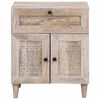 vidaXL Bedside Cabinet Beige 50 x 33 x 60 cm Solid Acacia wood