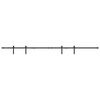 vidaXL&nbsp;Sliding Cabinet Door Kit 244 cm Carbon Steel