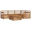 vidaXL Outdoor Sofa Set 5 pcs Natural Solid Acacia Wood