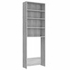 vidaXL Washing Machine Cabinet Grey Sonoma 64x24x190 cm