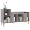 vidaXL TV Cabinet Grey Sonoma 100x35x55 cm Engineered Wood