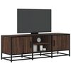 vidaXL TV Cabinet Brown Oak 120x35x41 cm Engineered Wood and Metal