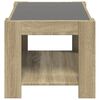 vidaXL Coffee Table with LED Sonoma Oak 73x53x45 cm Engineered Wood