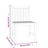 vidaXL 5 Piece Garden Dining Set Solid Wood Teak