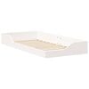vidaXL Bed Frame White 80 x 200 cm Solid Pine Wood