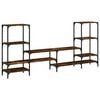 vidaXL TV Cabinet Smoked Oak 206.5x28.5x95 cm Engineered Wood