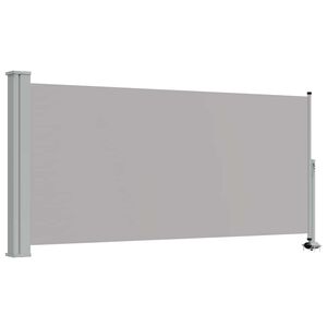 vidaXL Patio Retractable Side Awning 120 x 300 cm Grey