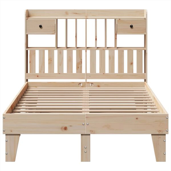 vidaXL Bed Frame without Mattress 135x190 cm Solid Wood Pine