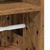vidaXL Bathroom Cabinet with Roll Holder Old Wood 20.5x22x90 cm
