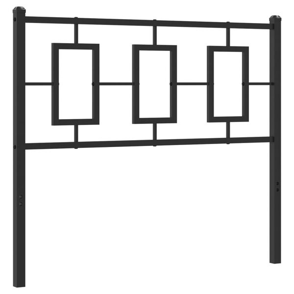 vidaXL Metal Replace Headboard Black 100 cm