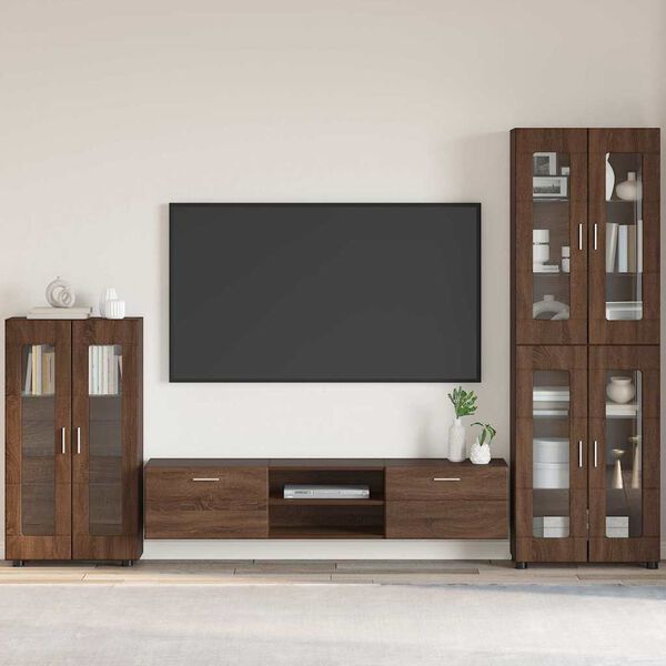 vidaXL Sideboard Brown Oak 55.5 x 29 x 103 cm Engineered Wood