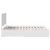 vidaXL Bed Frame with Headboard White 150 x 200 cm Engineered Wood