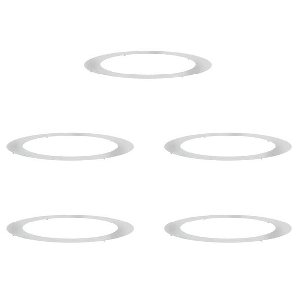 vidaXL suitable for Flat Tree Rings 5 pcs Silver &Oslash;90 / 120 cm