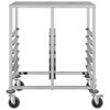 vidaXL Tray Trolley with 12 GN Containers 75x55x87 cm Stainless Steel