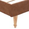 vidaXL Bed Frame without Mattress Brown Fabric 150x200 cm King Size