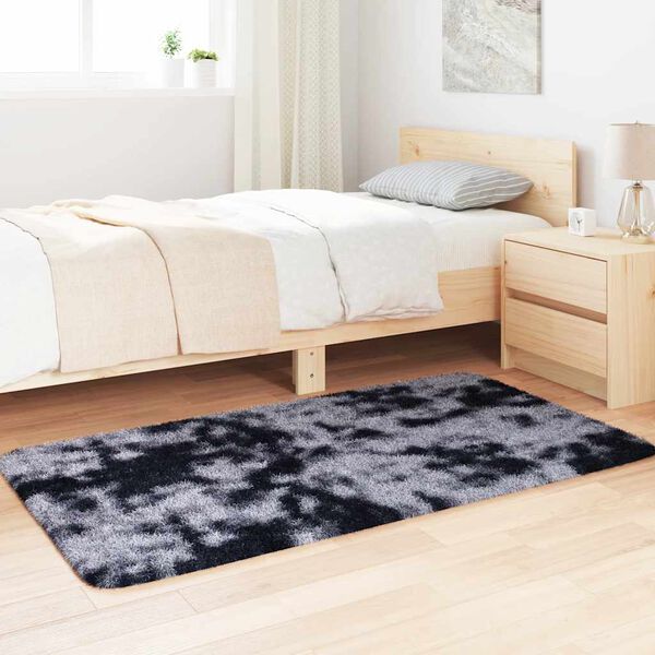 vidaXL Shaggy Rug High Pile NAVARRA Dark Grey 80x150 cm Polyester