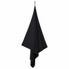 vidaXL Sports Towels 2 pcs Black 180 x 90 cm Polyester and polyamide