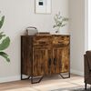 vidaXL Sideboard Smoked Oak 79.5x35.5x74.5 cm Engineered Wood
