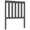 vidaXL Bed Headboard | Grey | Solid Pine Wood | 81 x 6 x 101 cm