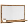 vidaXL Bathroom Mirror Cabinet Artisan Oak 60x11x37 cm Engineered Wood