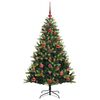vidaXL Artificial Hinged Christmas Tree 150 LEDs Green 120 cm