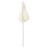 vidaXL Garden Half Parasol with Pole 180x90 cm Sand