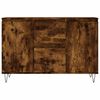 vidaXL Sideboard Smoked Oak 101.5x35x70 cm Engineered Wood