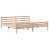 vidaXL Bookcase Bed without Mattress 200x200 cm Solid Wood Pine