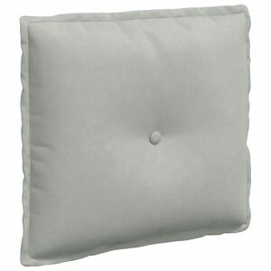 vidaXL Back Pillow Light Grey 50 x 45 cm Corduroy Fabric