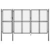 vidaXL Garden Gate Steel 400x175 cm Anthracite
