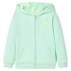 vidaXL Kids'Hooded Sweatshirt with Zip Light Green 104