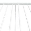 vidaXL Metal Bed Frame without Mattress with Footboard White 75x190cm