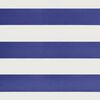 vidaXL Retractable Awning Blue and White 3x2.5 m Fabric and Aluminium
