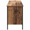 vidaXL Shoe Cabinet Old Wood 131 x 35 x 50 cm Engineered Wood and Iron
