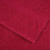 vidaXL Premium Towels SOLUND 10 pcs Red 100x200 cm 600 gsm