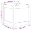 vidaXL Garden Planters 2 pcs Impregnated Wood Pine