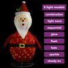 vidaXL Decorative Christmas Santa Claus Figure LED Luxury Fabric 90cm