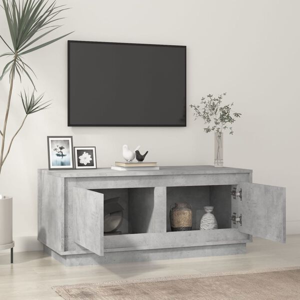 vidaXL Coffee Table Concrete Grey 102x50x44 cm Engineered Wood