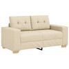 vidaXL Sofa Cream 160 x 80 x 82 cm Fabric