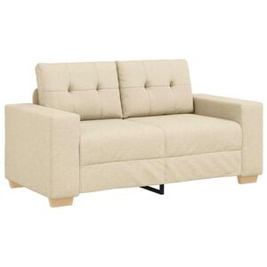 vidaXL Sofa Cream 160 x 80 x 82 cm Fabric