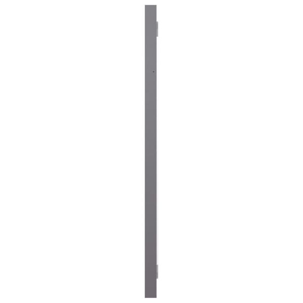vidaXL Bathroom Mirror High Gloss Grey 60x1.5x37 cm Engineered Wood
