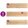 vidaXL Stair Treads 2 pcs Untreated 110x30x2 cm Solid Wood Oak