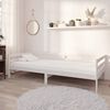 vidaXL Day Bed without Mattress White Solid Wood Pine 90x200cm