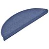 vidaXL Stair Mats 30 pcs 56x17x3 cm Blue Half Round