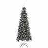 vidaXL Artificial Christmas Tree with 300 LEDs with Stand Green 210 cm