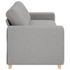 vidaXL Sofa Cloud Grey 221 x 78 x 80 cm Fabric