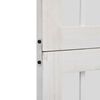 vidaXL Room Divider 3 Panels White Solid Wood Paulownia