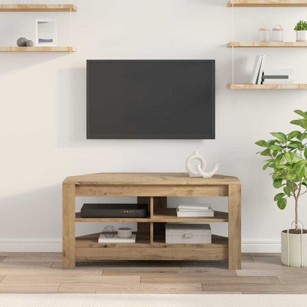 vidaXL Corner TV Cabinet Artisan Oak 102 x 40.5 x 45 cm
