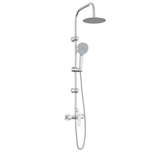 vidaXL Shower System Chrome Stainless Steel 21 x 48 x 112 cm